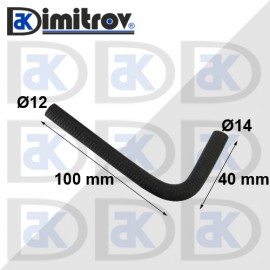 Маркуч коляно Ø 12 x Ø 14 - 40 x 100 mm
